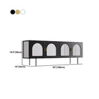 Minimalist Metal TV Stand with Storage and Shelves for Home Use