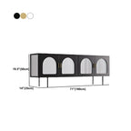 Minimalist Metal TV Stand with Storage and Shelves for Home Use