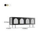 Minimalist Metal TV Stand with Storage and Shelves for Home Use