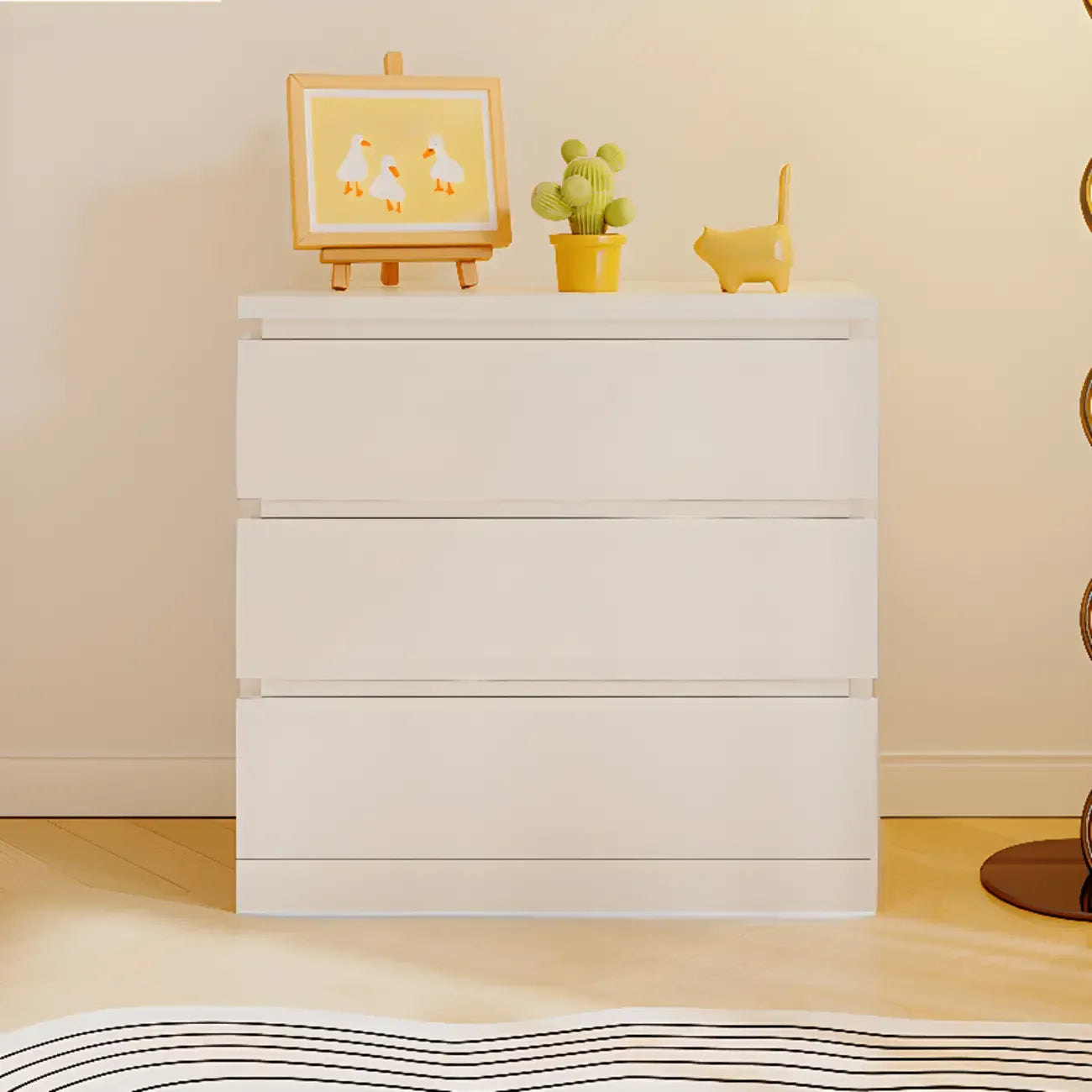 Small Accent Cabinet for Living Room Storage with Modern Style
