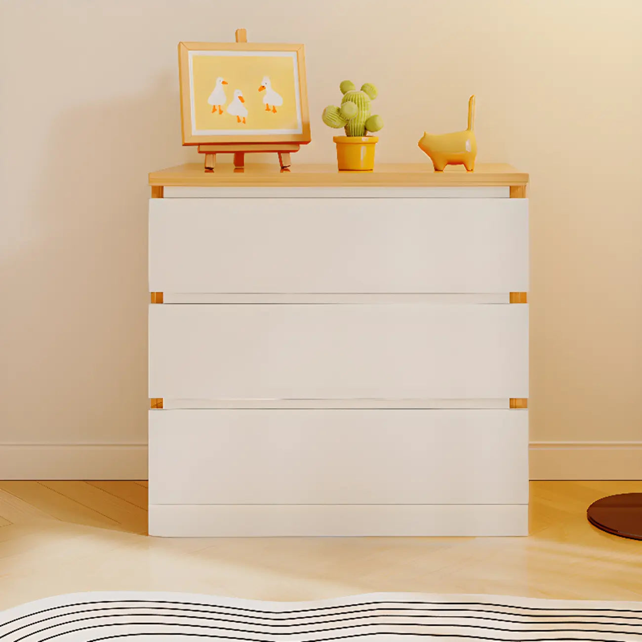 Small Accent Cabinet for Living Room Storage with Modern Style