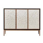 Modern Wooden Sideboard in Silver with Cabinets