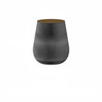 Foldable Round Accent White Drum End Table with Storage