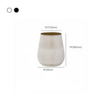 Foldable Round Accent White Drum End Table with Storage