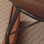 Ergonomic Rounded Upholstered Rocking Chair for Living Room
