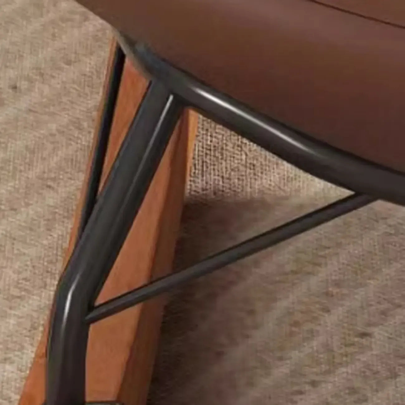 Ergonomic Rounded Upholstered Rocking Chair for Living Room