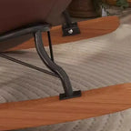 Ergonomic Rounded Upholstered Rocking Chair for Living Room