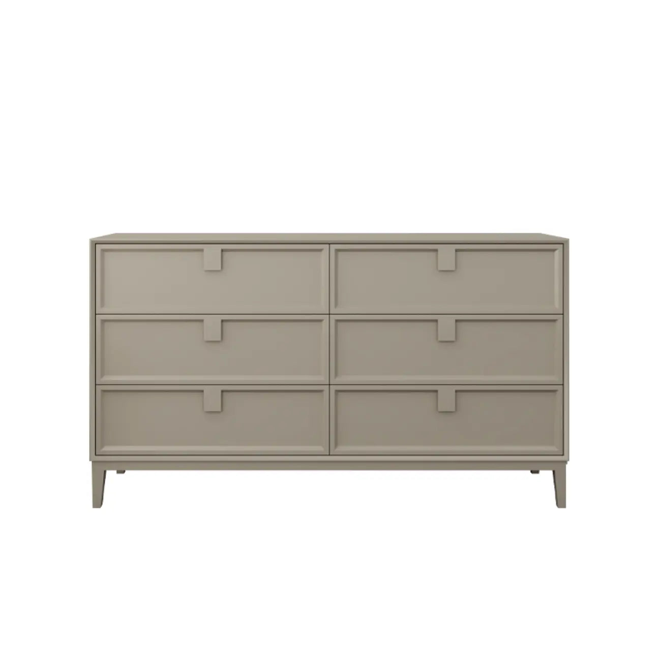 Vintage Wood Double Dresser Fully Assembled