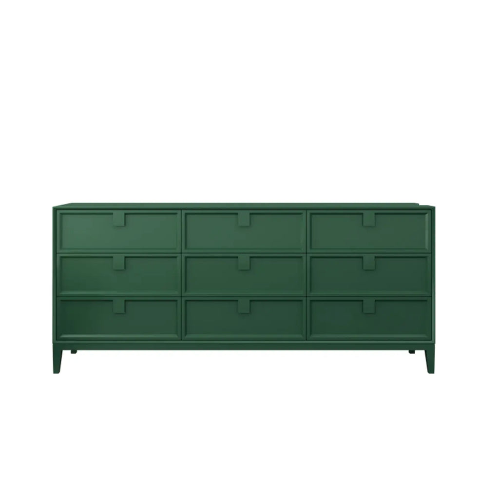 Vintage Wood Double Dresser Fully Assembled