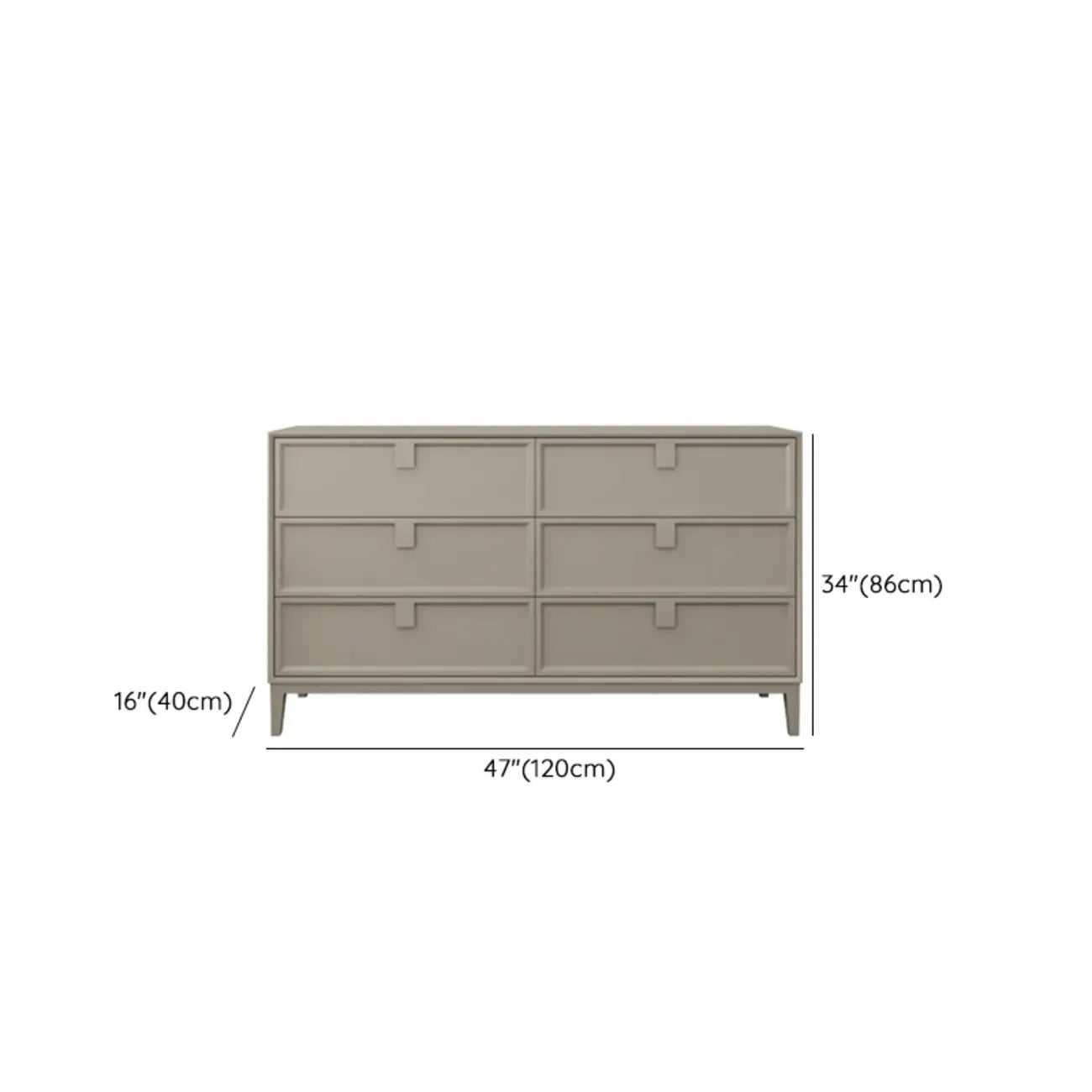 Vintage Wood Double Dresser Fully Assembled