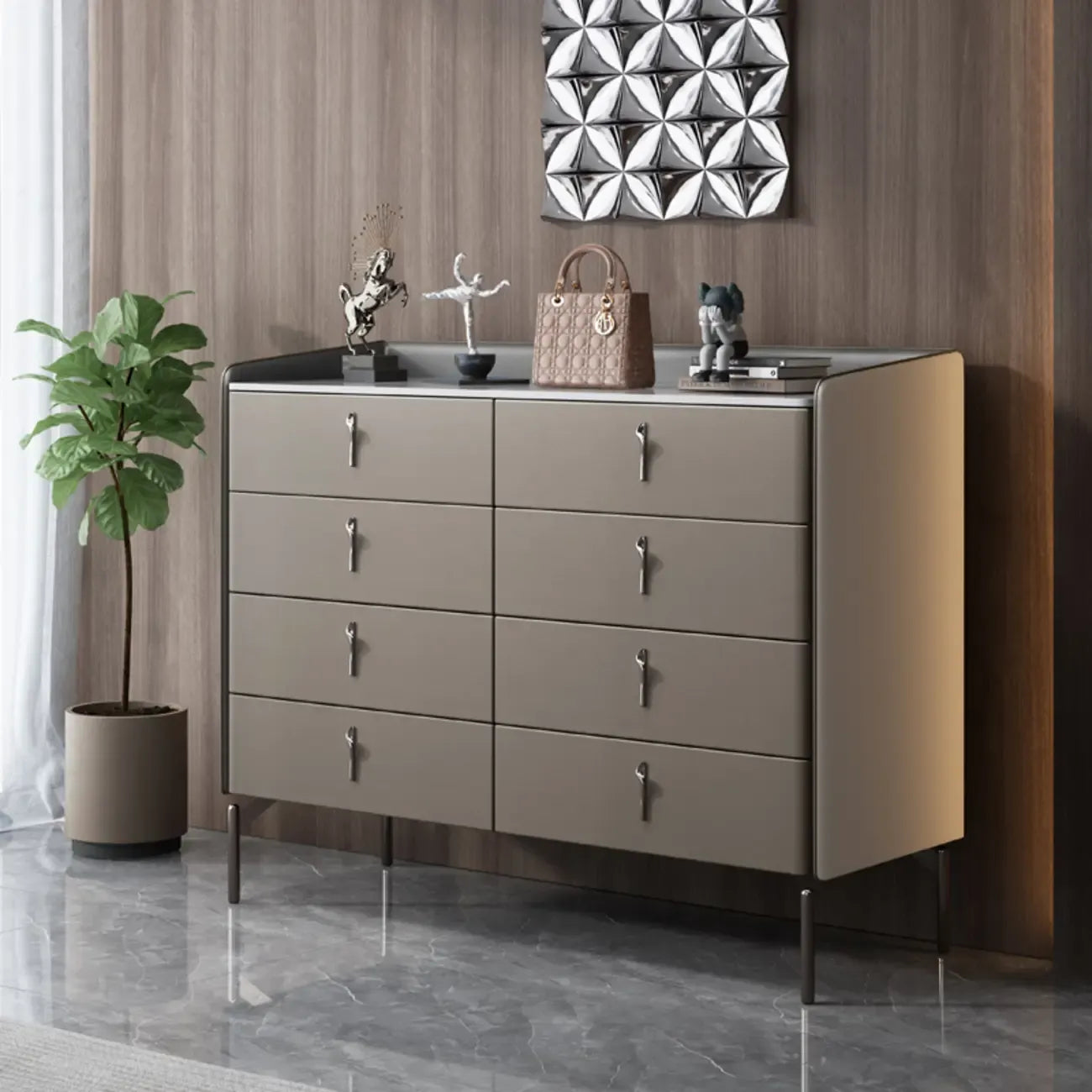 Nordic Extra Wide Stone Double Dresser