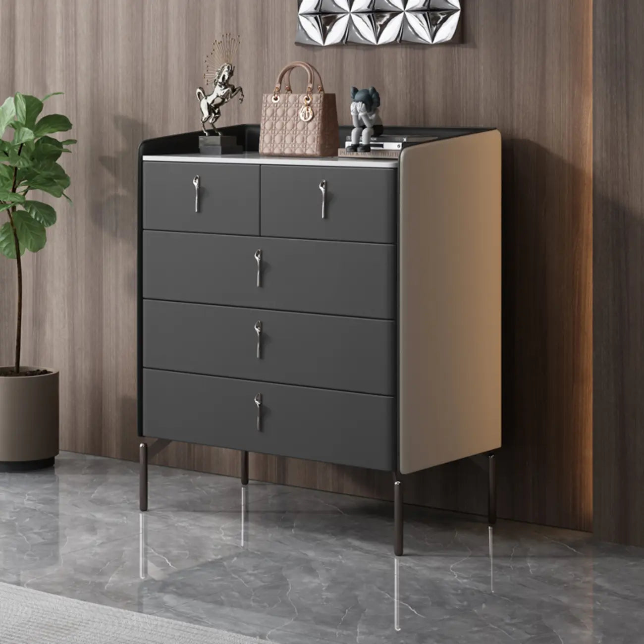Nordic Extra Wide Stone Double Dresser