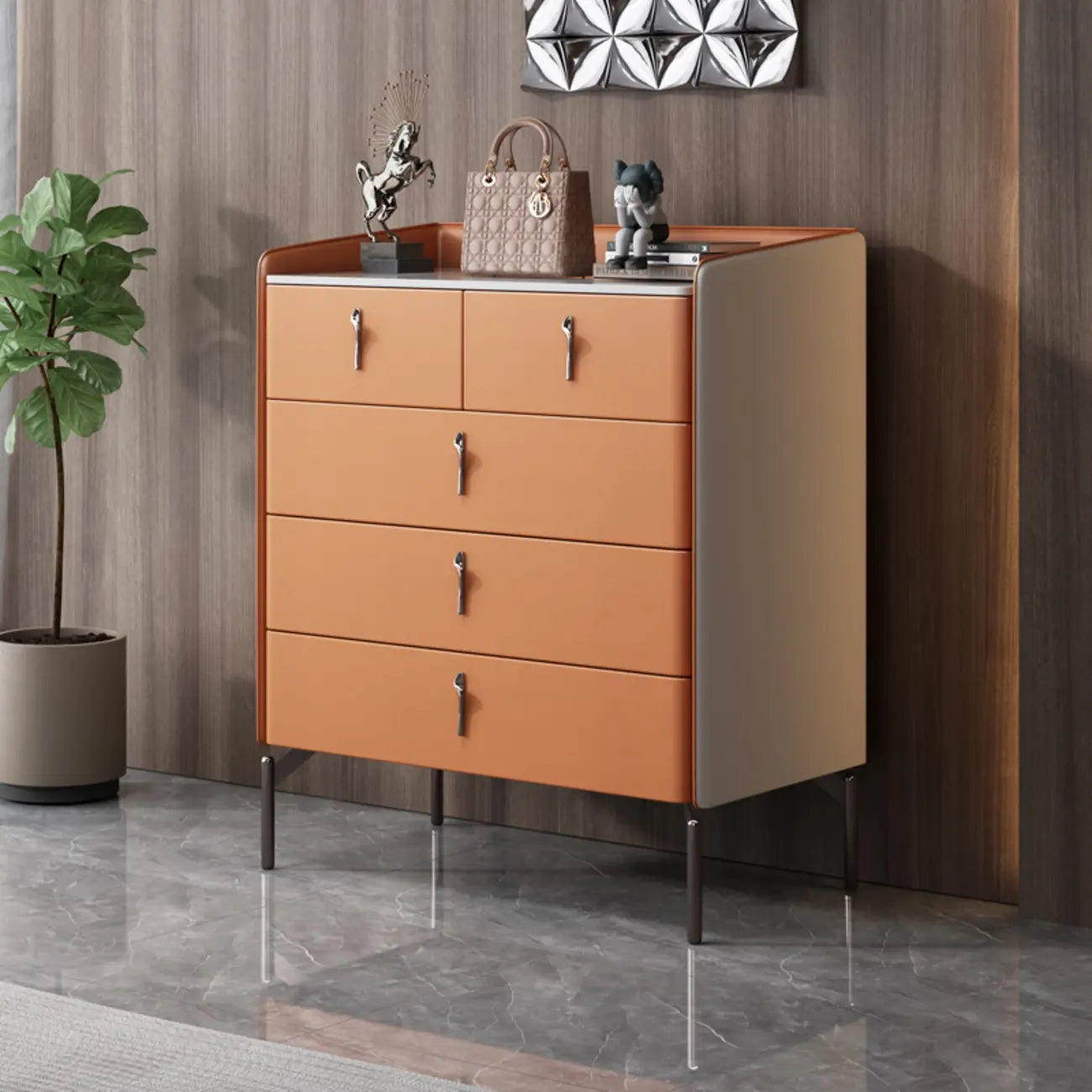 Nordic Extra Wide Stone Double Dresser
