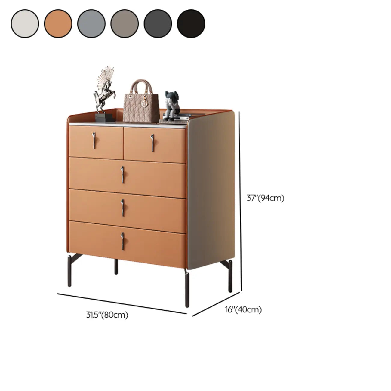 Nordic Extra Wide Stone Double Dresser
