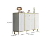 Modish White Metal Entryway Shoe Storage Cabinet