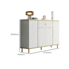 Modish White Metal Entryway Shoe Storage Cabinet