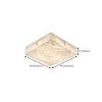 Dimmable Square Flush Mount Ceiling Light for Bedroom Use