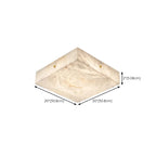 Dimmable Square Flush Mount Ceiling Light for Bedroom Use