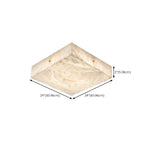 Dimmable Square Flush Mount Ceiling Light for Bedroom Use