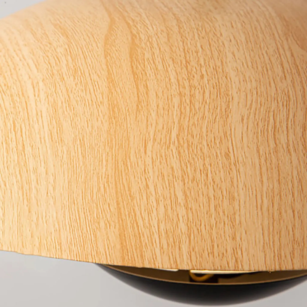 Designer Solid Wood Dome Pendant Light for Dining Room