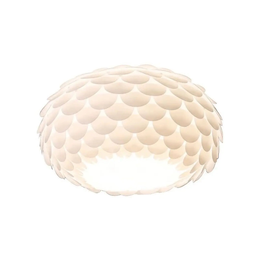 Stylish Ceiling Light with Feather Shade for Home Decor