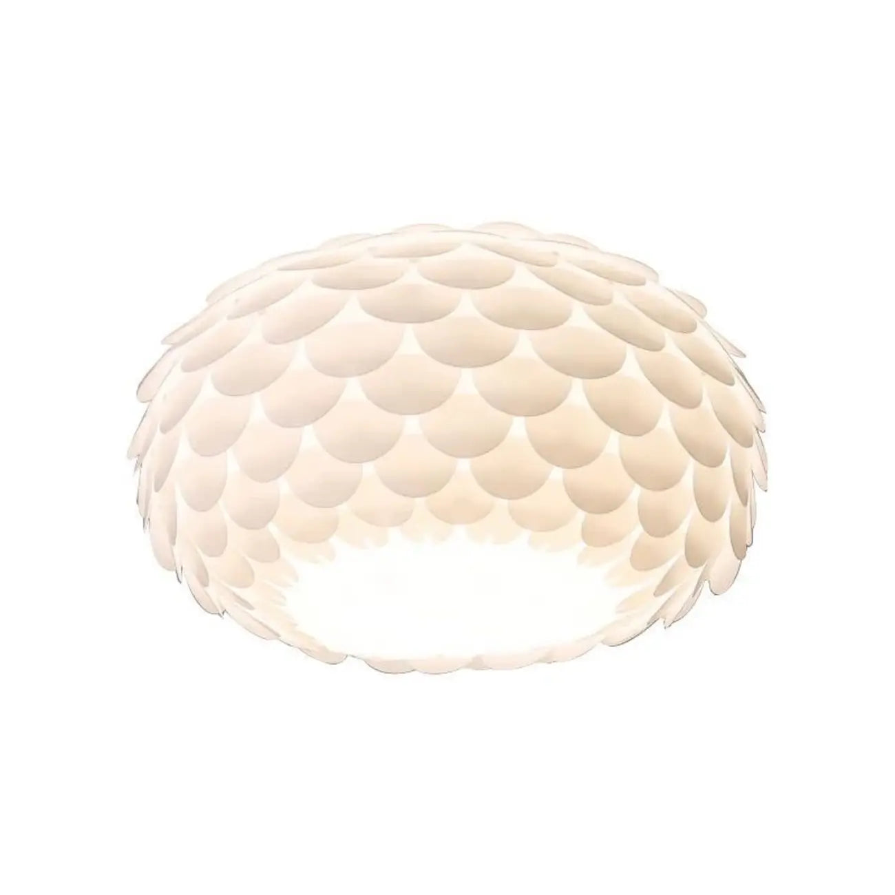 Stylish Ceiling Light with Feather Shade for Home Decor