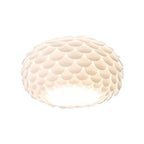 Stylish Ceiling Light with Feather Shade for Home Decor