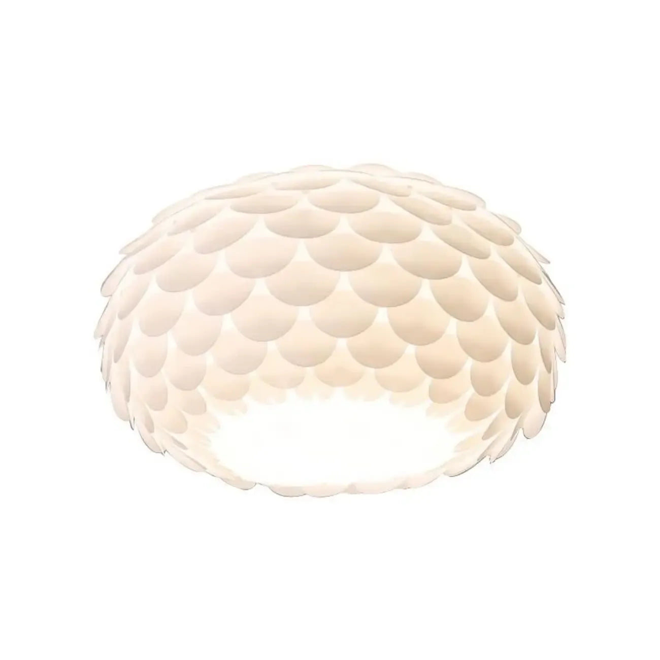 Stylish Ceiling Light with Feather Shade for Home Decor