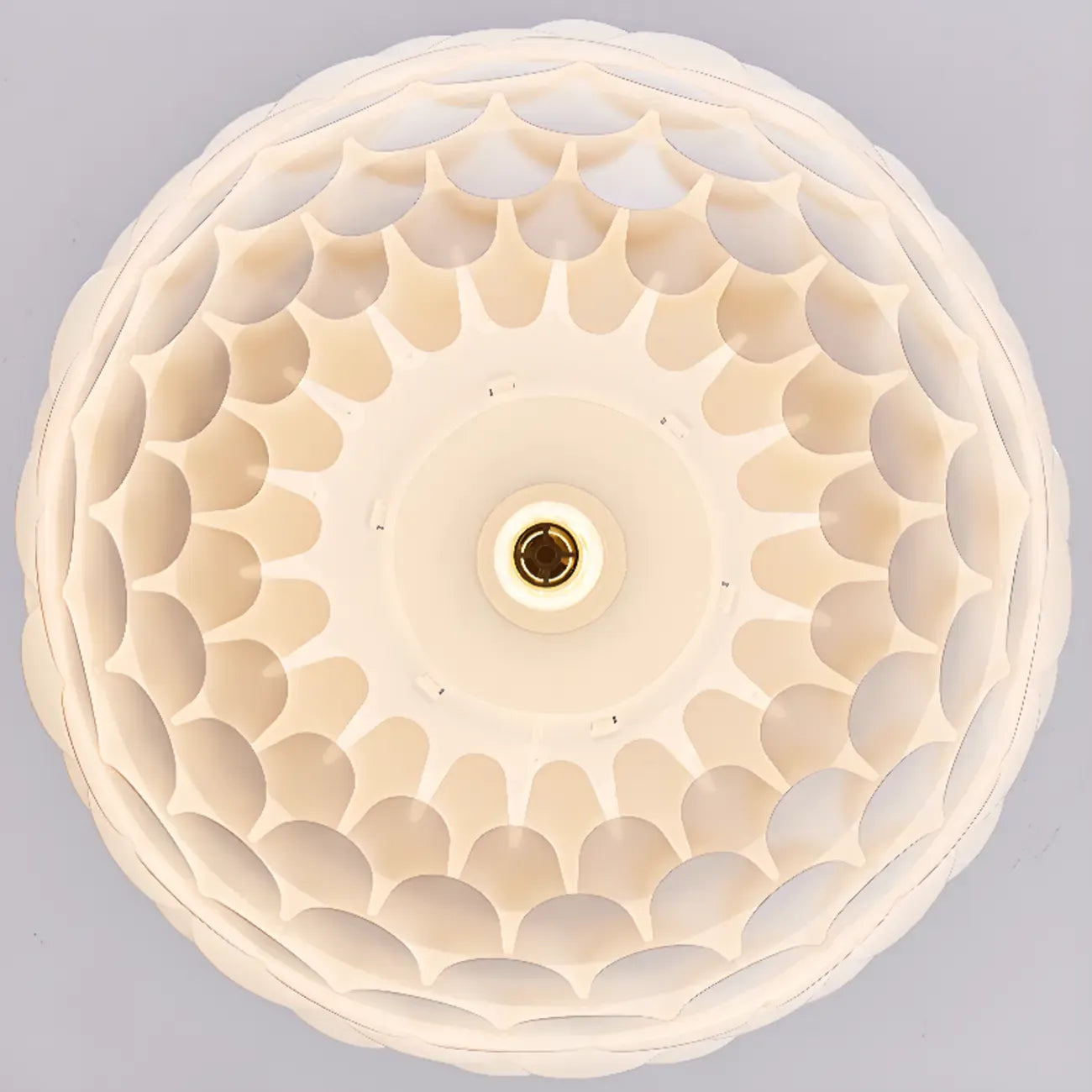 Stylish Ceiling Light with Feather Shade for Home Decor