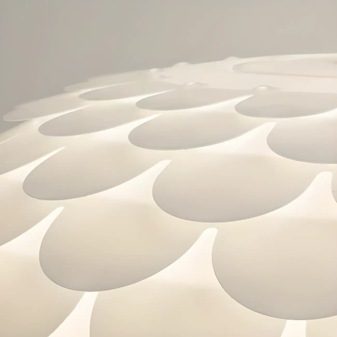 Stylish Ceiling Light with Feather Shade for Home Decor