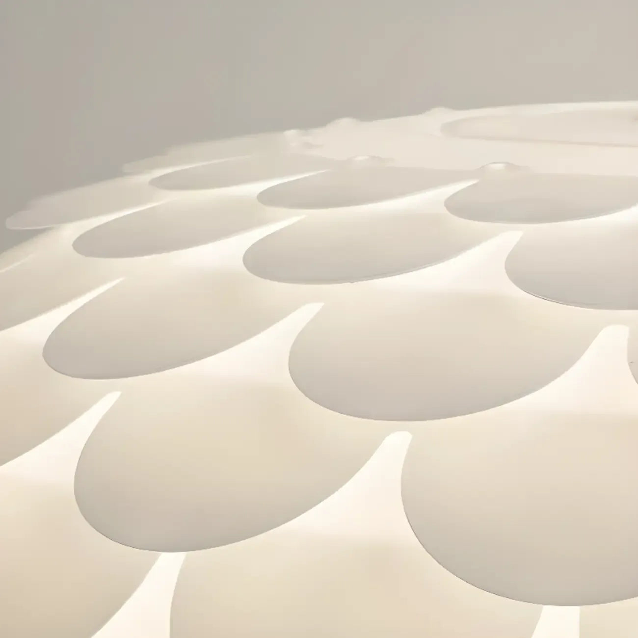 Stylish Ceiling Light with Feather Shade for Home Decor