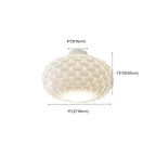 Stylish Ceiling Light with Feather Shade for Home Decor