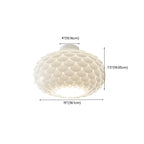 Stylish Ceiling Light with Feather Shade for Home Decor