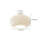 Stylish Ceiling Light with Feather Shade for Home Decor