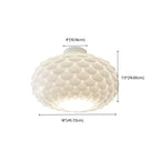 Stylish Ceiling Light with Feather Shade for Home Decor