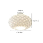 Stylish Ceiling Light with Feather Shade for Home Decor
