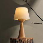 Natural Wooden White Table Lamp for Living Room