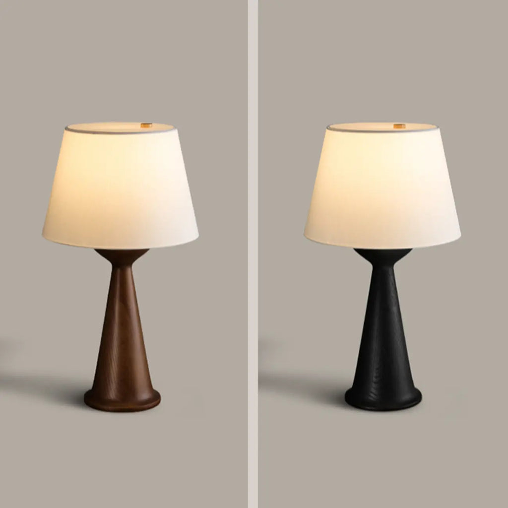 Natural Wooden White Table Lamp for Living Room
