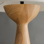 Natural Wooden White Table Lamp for Living Room