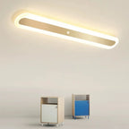 Geometric Gold LED Flush Ceiling Light for Living Room
