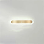 Geometric Gold LED Flush Ceiling Light for Living Room