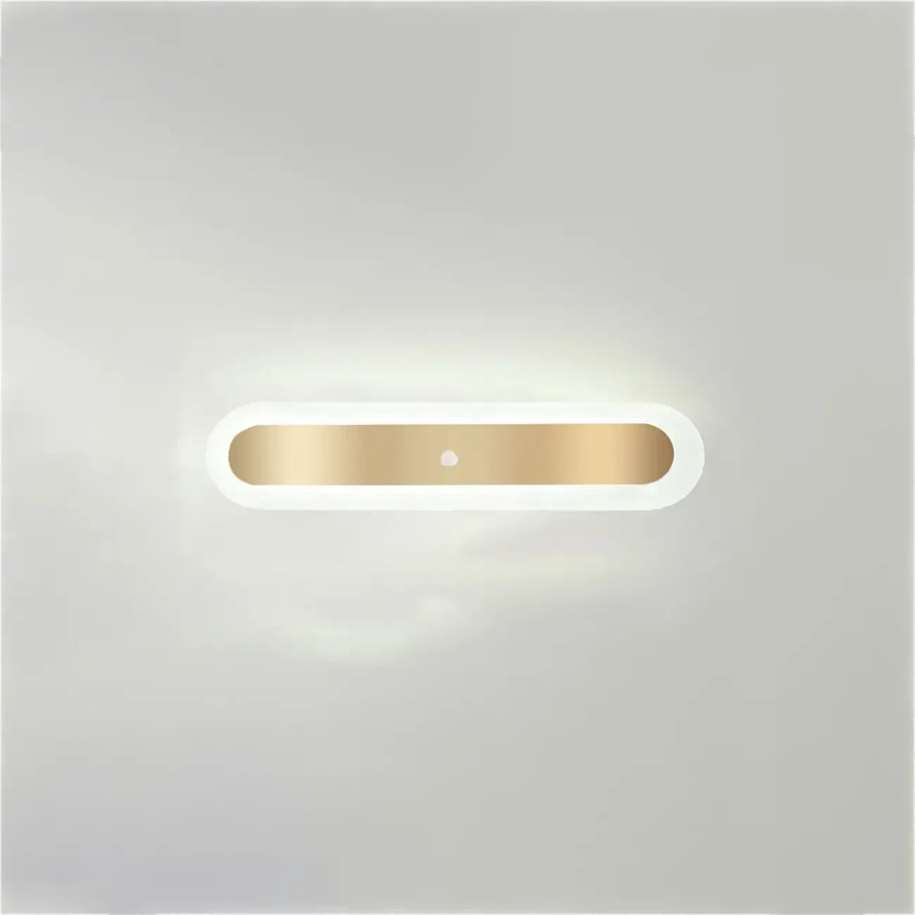 Geometric Gold LED Flush Ceiling Light for Living Room