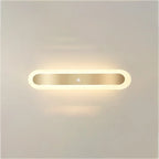 Geometric Gold LED Flush Ceiling Light for Living Room
