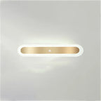 Geometric Gold LED Flush Ceiling Light for Living Room
