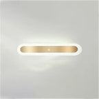 Geometric Gold LED Flush Ceiling Light for Living Room