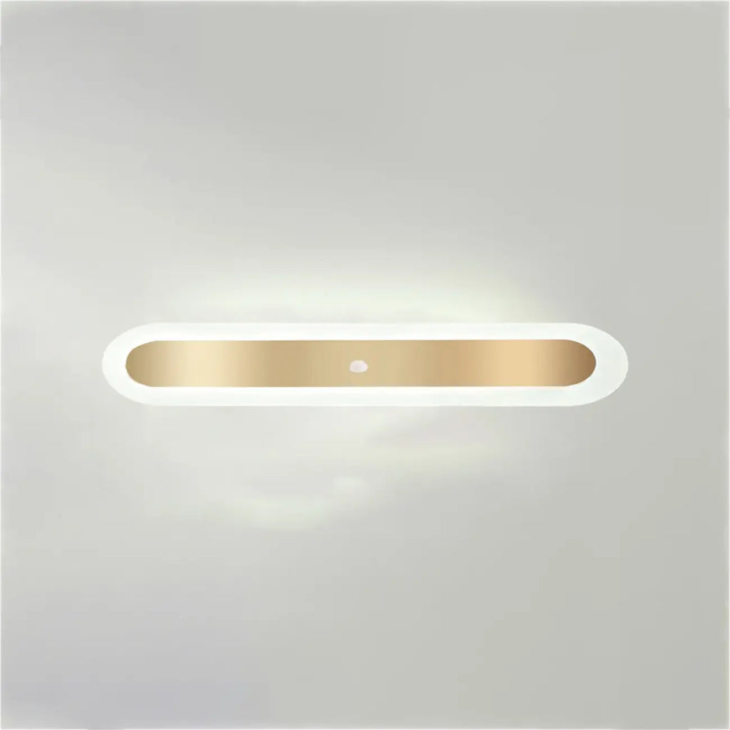 Geometric Gold LED Flush Ceiling Light for Living Room