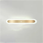 Geometric Gold LED Flush Ceiling Light for Living Room
