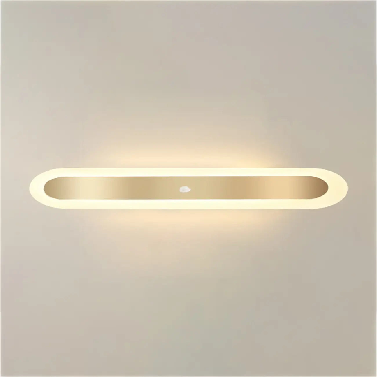 Geometric Gold LED Flush Ceiling Light for Living Room