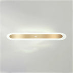 Geometric Gold LED Flush Ceiling Light for Living Room