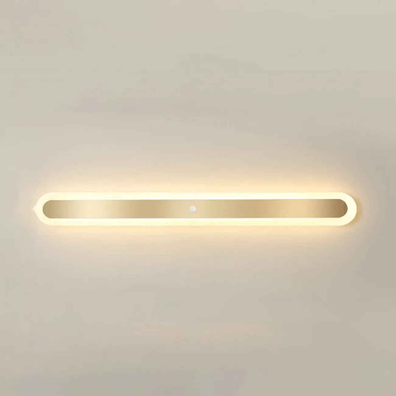 Geometric Gold LED Flush Ceiling Light for Living Room